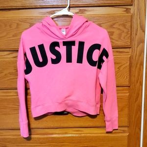 Justice cropped hoodie